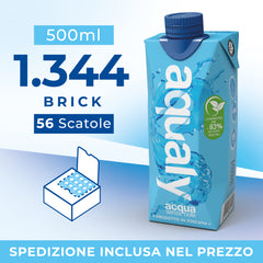 500ml Acqua in brick Aqualy | 56 scatole
