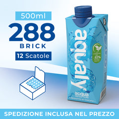 500ml Acqua in brick Aqualy | 12 scatole