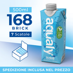 500ml Acqua in brick Aqualy | 7 scatole