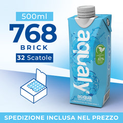 500ml Acqua in brick Aqualy | 32 scatole