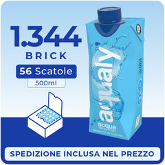 500ml Acqua in brick Aqualy | 56 scatole